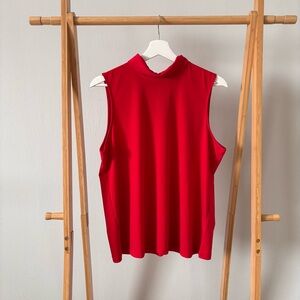 Banana Republic Red Turtleneck Blouse